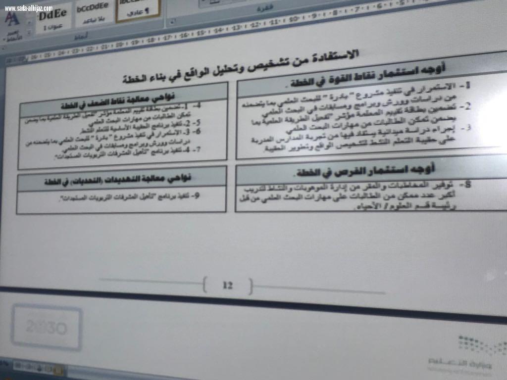 نفذ القسم النسائي بجمعيه التوعيه والتأهيل الاجتماعي دوره تدريبيه بعنوان التخطيط التشغيلي