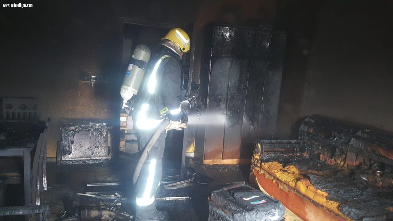 وفاة رجل مسن نتيجة حريق في حي الإسكان بالمدينة المنورة .