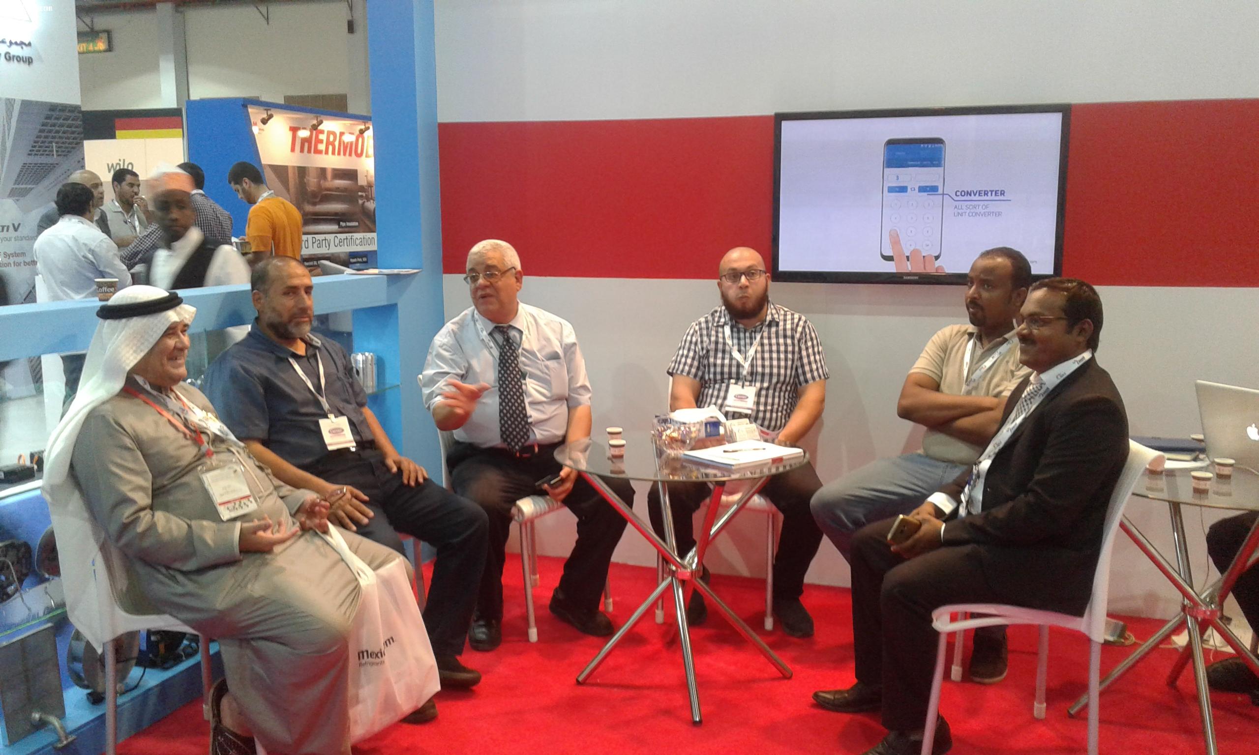 خدمات النور التخصصي المساندة في ضيافة المعرض الدولي للتكييف “HVACR Expo Saudi” بجدة