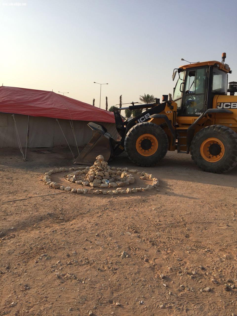 إزالة 66 مخيم عشوائي بمنطقة الرياض مخالفة للأنظمة .