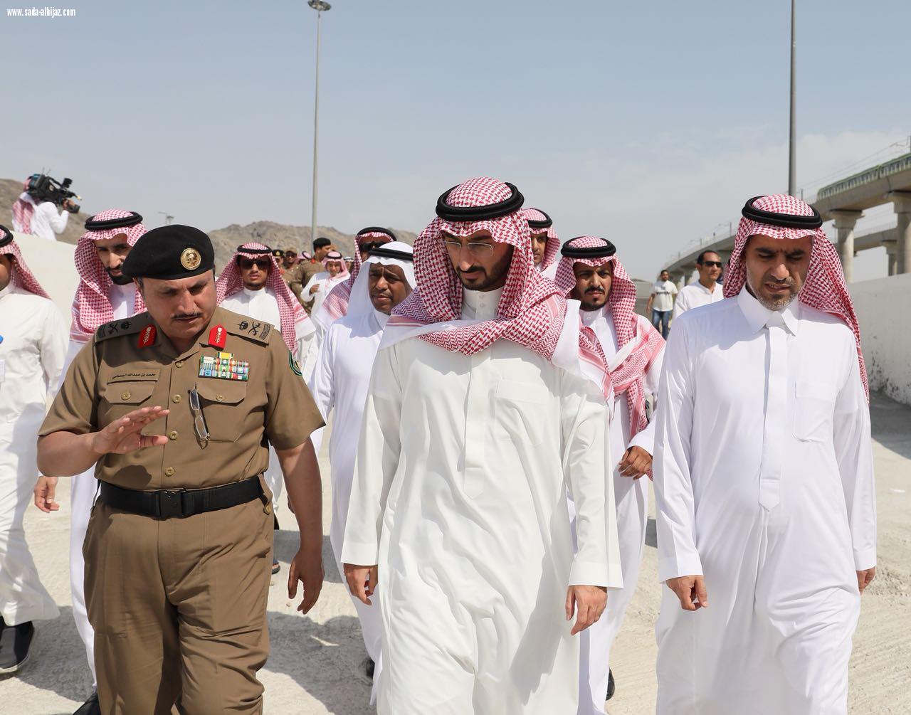 نائب امير مكة يتفقد المشاعر المقدسة 