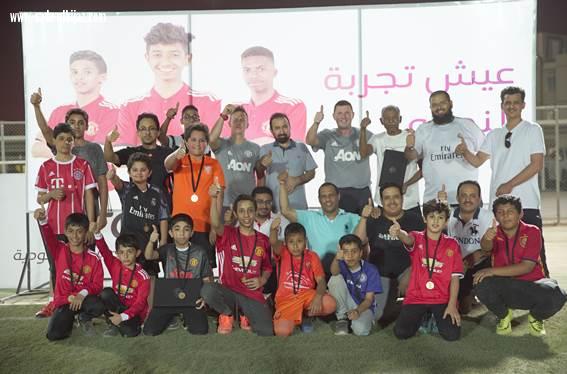 بإشرافم مدربي النادي الانجليزي يعيشون تجربة نجوم مانشستر يونايتدstc براعم