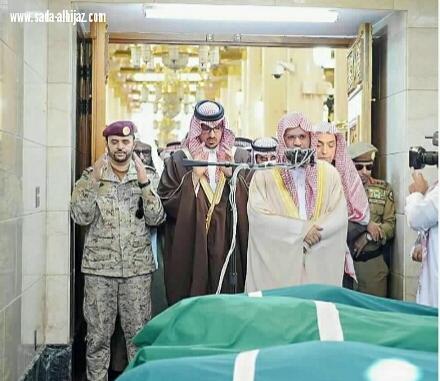 نائب أمير المدينة يؤدي الصلاة على الشهيد الرشيدي 