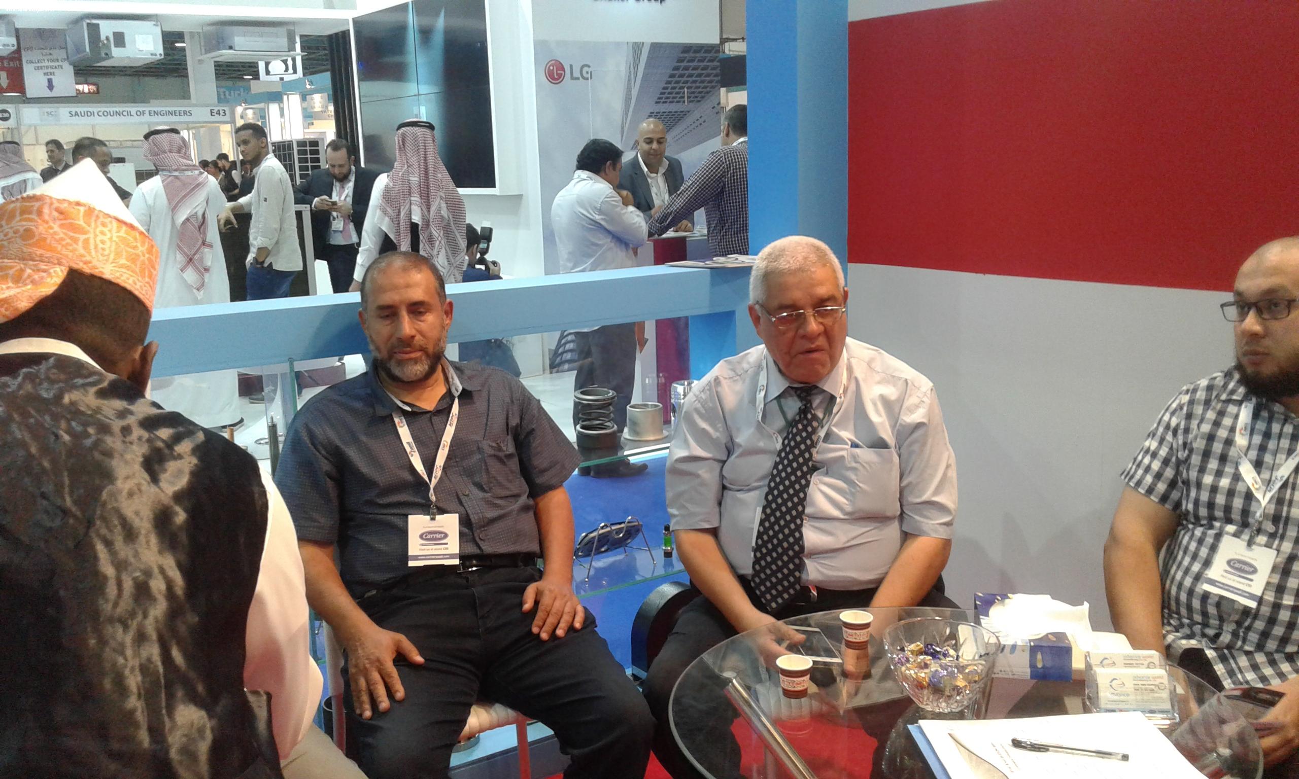خدمات النور التخصصي المساندة في ضيافة المعرض الدولي للتكييف “HVACR Expo Saudi” بجدة