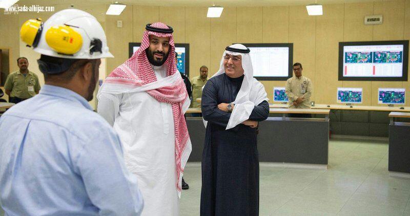 ولي العهد يشكر العاملين خلال زيارته محطة تحلية جدة لزيادة الإنتاج ورفع كفاءة التشغيل دون  زيادة في التكاليف 