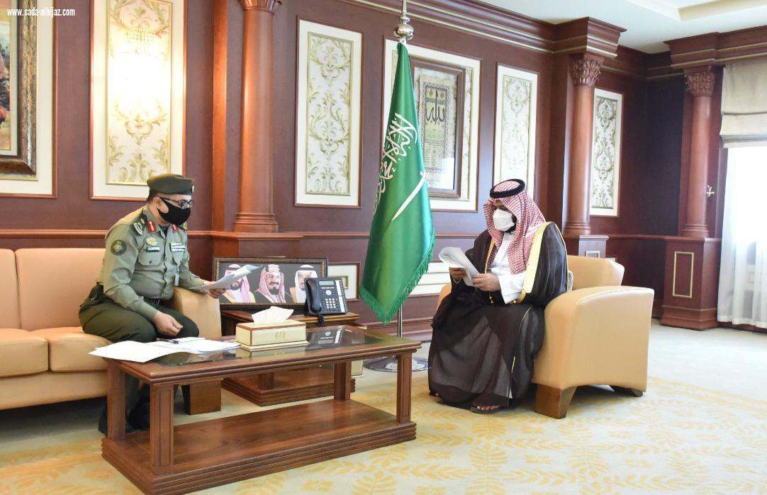 سمو نائب أمير منطقة جازان يستقبل مدير الجوازات بالمنطقة ..