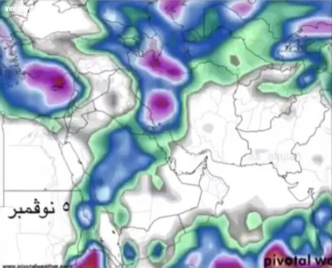 الارصاد توضح حقيقه هطول امطار غزيره نهايه الشهر الجاي