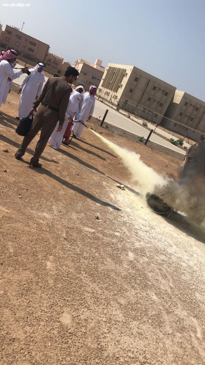 مدني ينبع يحاضر بالقطاع الصحي بينبع بعنوان ( السلامة واساسيات الاطفاء في المنشآت الصحية).