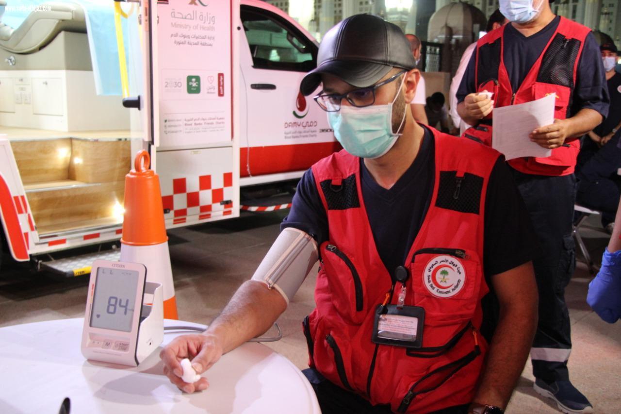 من جانب المسجد النبوي الشريف الهلال الأحمر بالمدينة يطلق حملة التبرع بالدم