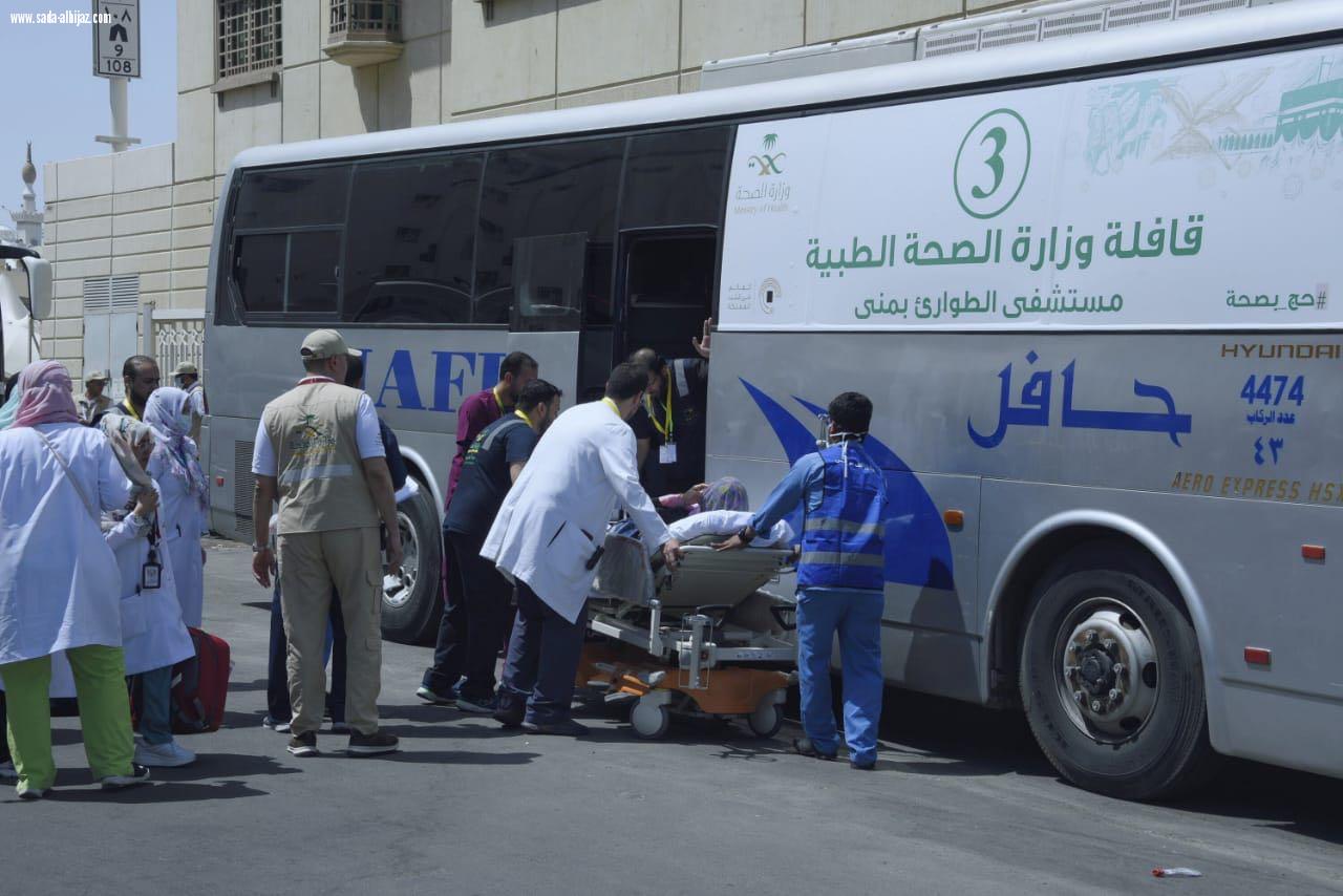 الصحة تصعد 420 حاجا لمشعر عرفات شملت المرضى في مكة المكرمة والمدينة المنورة