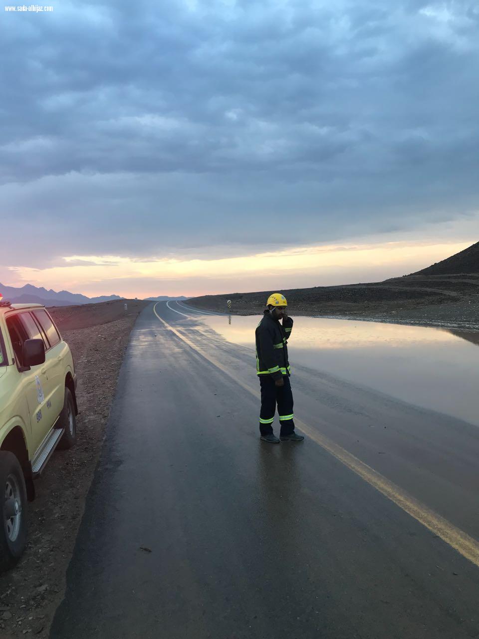 شهدت منطقة المدينة المنورة امطار متفرقة من متوسطة الى غزيرة.  