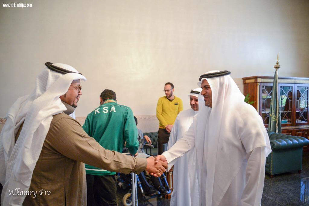 محافظ الطائف يستقبل مستفيدي واعضاء مجلس ادارة جمعية الطائف الخيرية لذوي الاحتياجات الخاصة