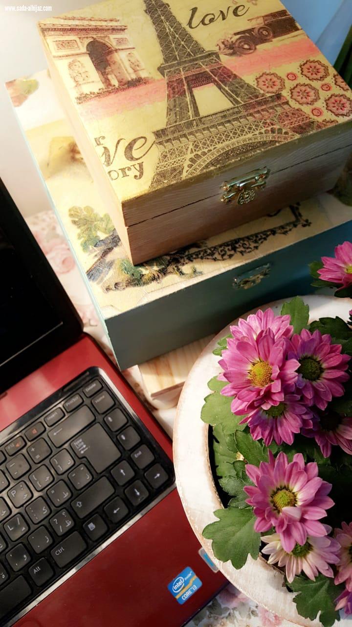 اختتام الدورة التدريبية  فن الديكوباج  نفذتها المدربة  فاطمة الشريف