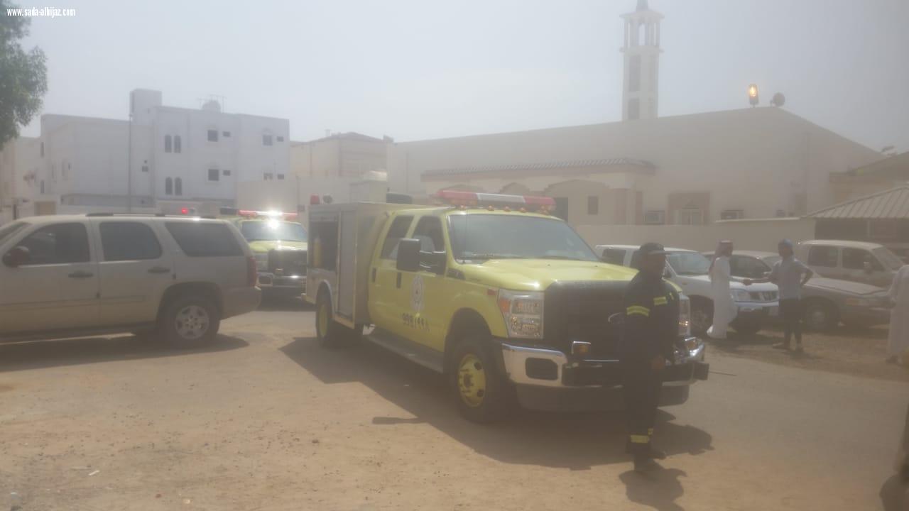 عبث الأطفال يتسبب بنشوب حريق بحي السديس بمحافظة ينبع