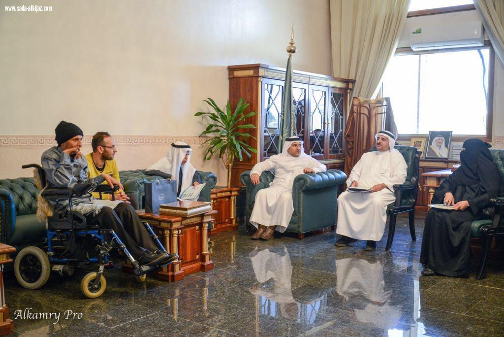 محافظ الطائف يستقبل مستفيدي واعضاء مجلس ادارة جمعية الطائف الخيرية لذوي الاحتياجات الخاصة