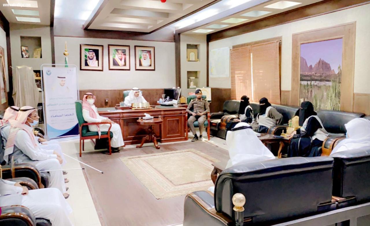 محافظ أبوعريش يدشن فعالية اليوم العالمي للعصا البيضاء و الذي تنفذه جمعية الثريا الأهلية للمكفوفين