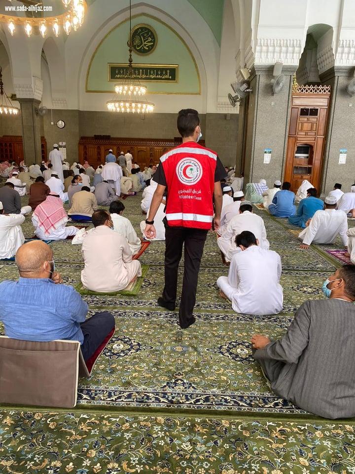 فريق التطوع الإسعافي لهيئة هلال المدينة يسعف مرتادي المسجد النبوي وقباء