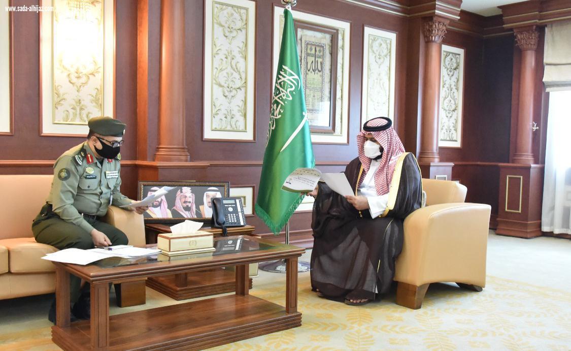 سمو نائب أمير منطقة جازان يستقبل مدير الجوازات بالمنطقة ..