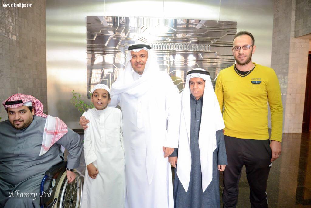محافظ الطائف يستقبل مستفيدي واعضاء مجلس ادارة جمعية الطائف الخيرية لذوي الاحتياجات الخاصة