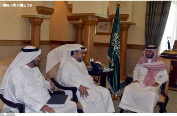 فيما بحث سموه معهم توحيد الجهود لتحقيق التنمية  الأمير بندر بن عبدالله يلتقي الترجي والبسام