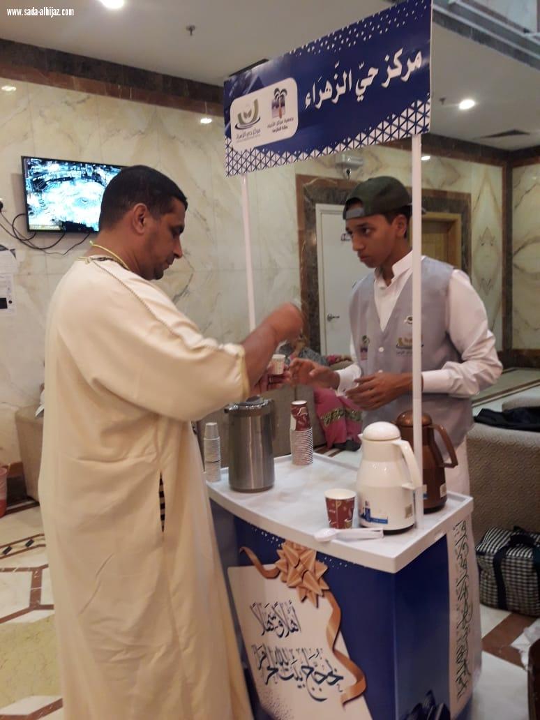 مركز حي الزهراء يواصل احتفاله بضيوف الرحمن لعام١٤٣٩هجري حتى خروج آخر فوج