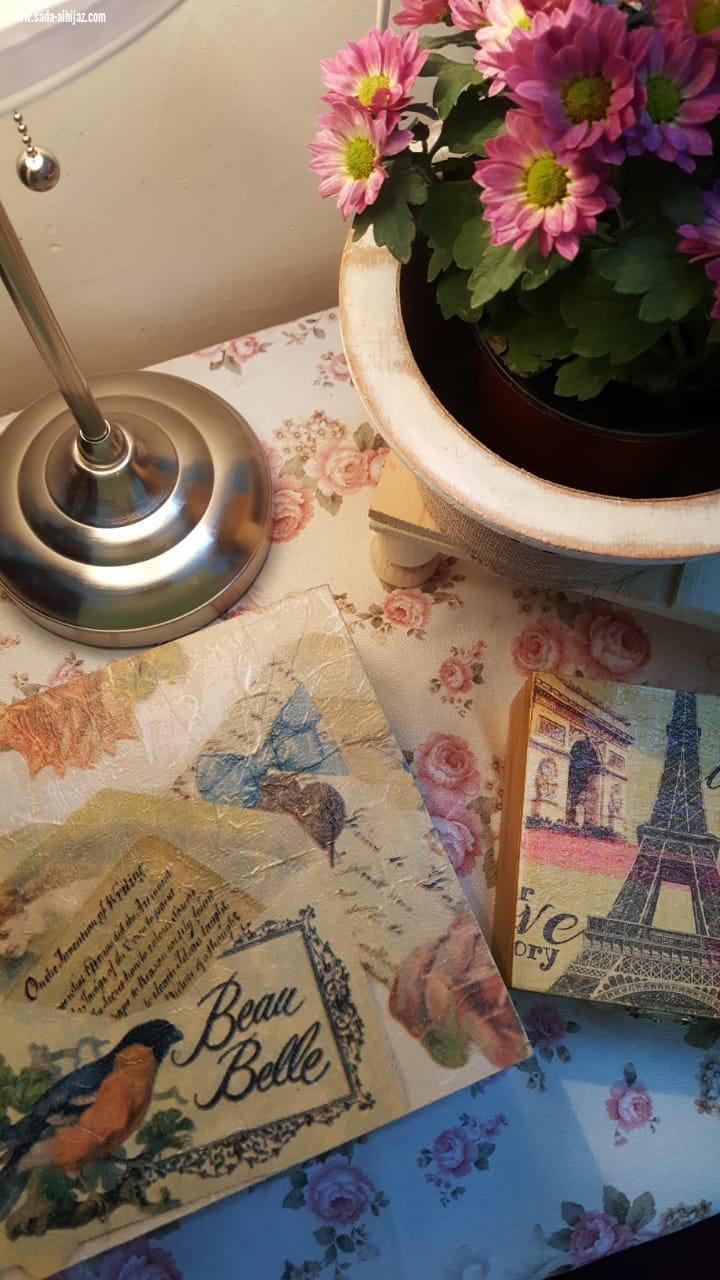 اختتام الدورة التدريبية  فن الديكوباج  نفذتها المدربة  فاطمة الشريف