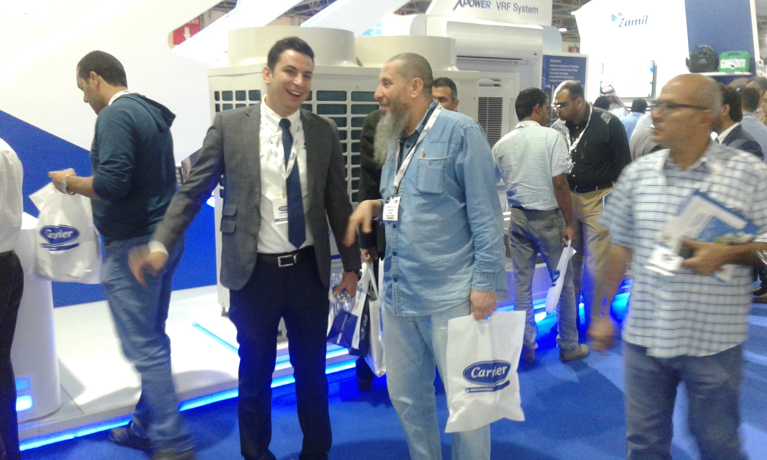 خدمات النور التخصصي المساندة في ضيافة المعرض الدولي للتكييف “HVACR Expo Saudi” بجدة