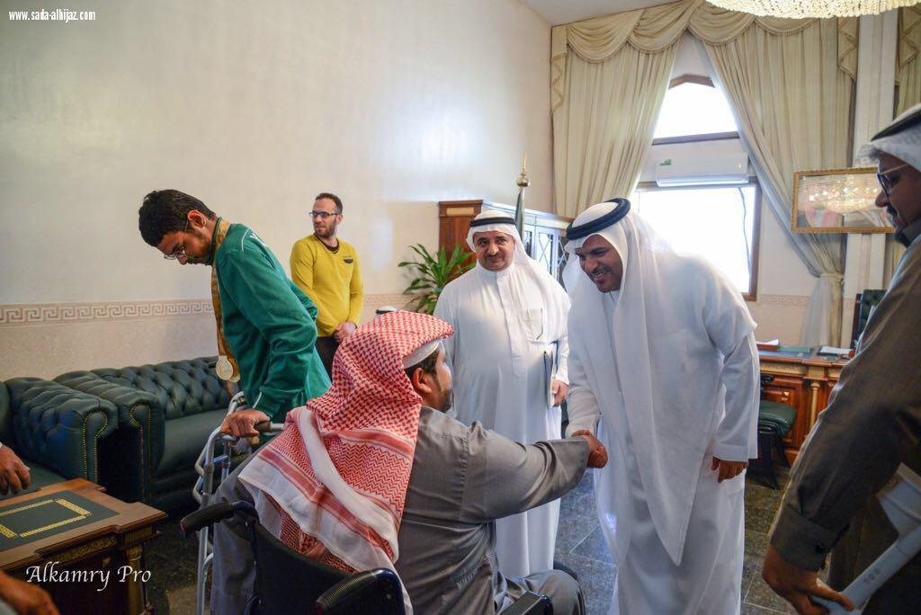 محافظ الطائف يستقبل مستفيدي واعضاء مجلس ادارة جمعية الطائف الخيرية لذوي الاحتياجات الخاصة
