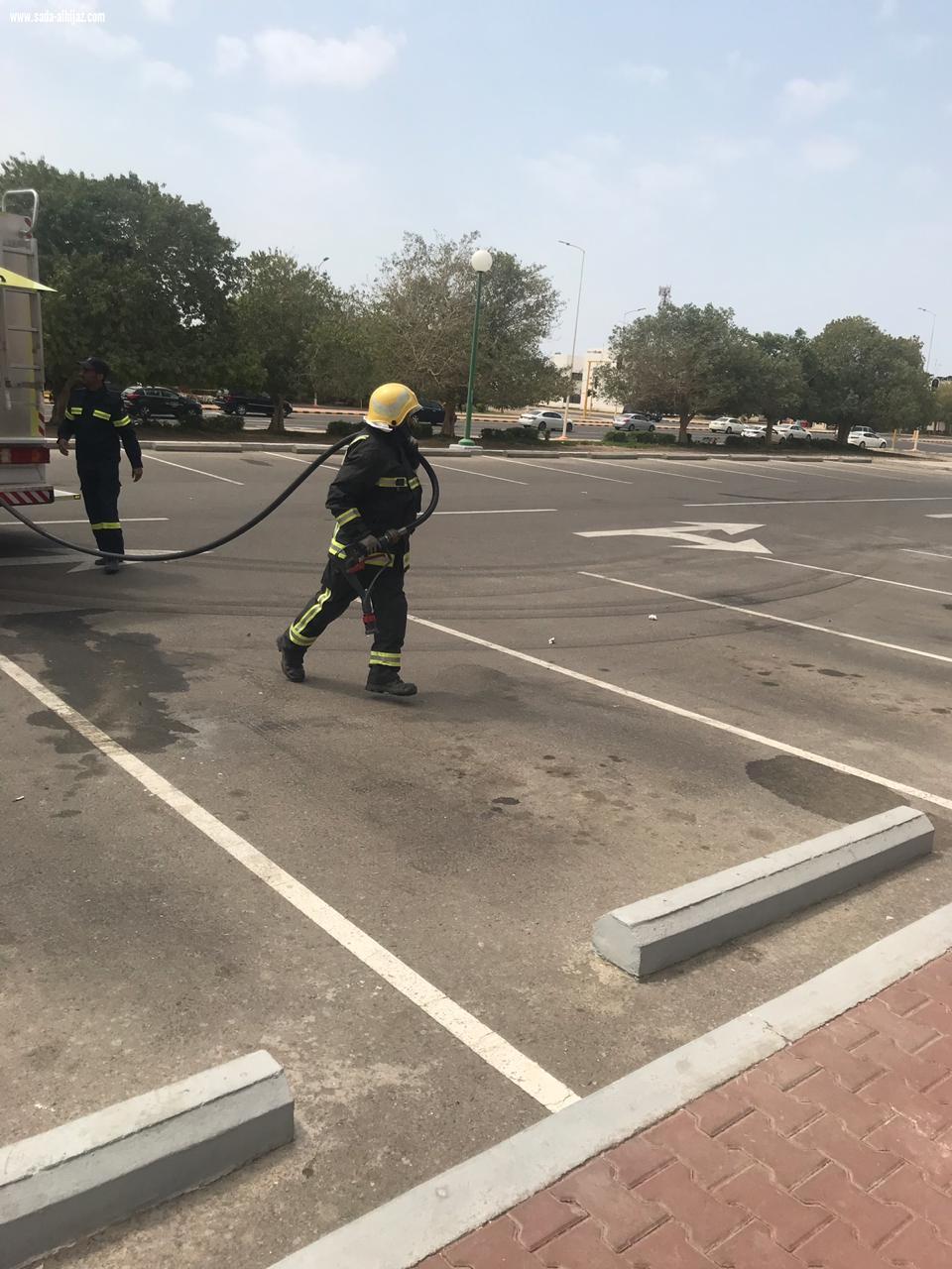 فرضية حريق بمدينة ينبع الصناعية