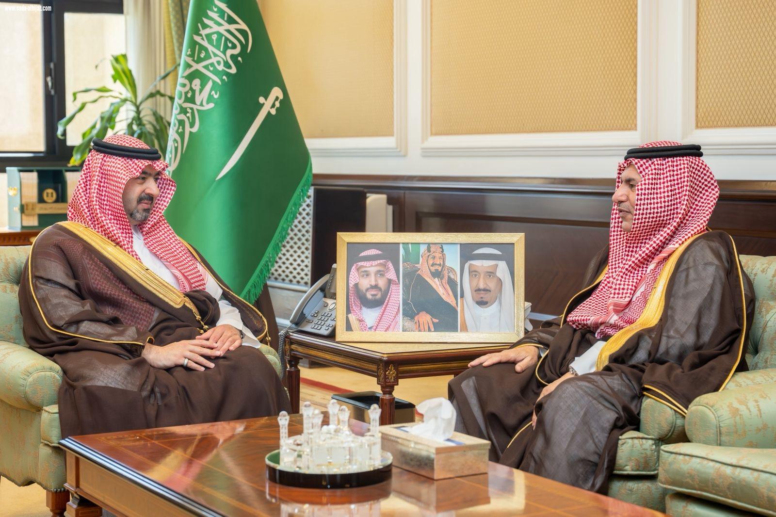 نائب أمير تبوك يستقبل مدير عام فرع المركز الوطني للرقابة على الالتزام البيئي بالمنطقة الشمالية  