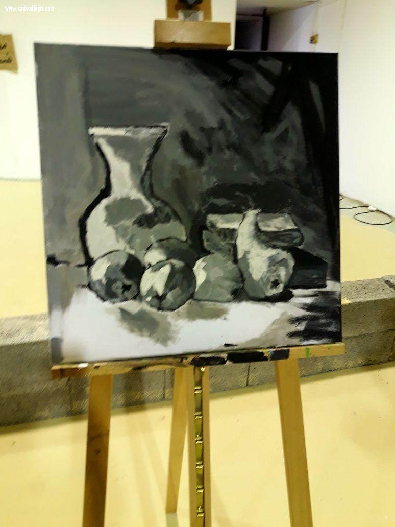 استمرار فعاليات معرض ((حكاية فن)) بينبع...