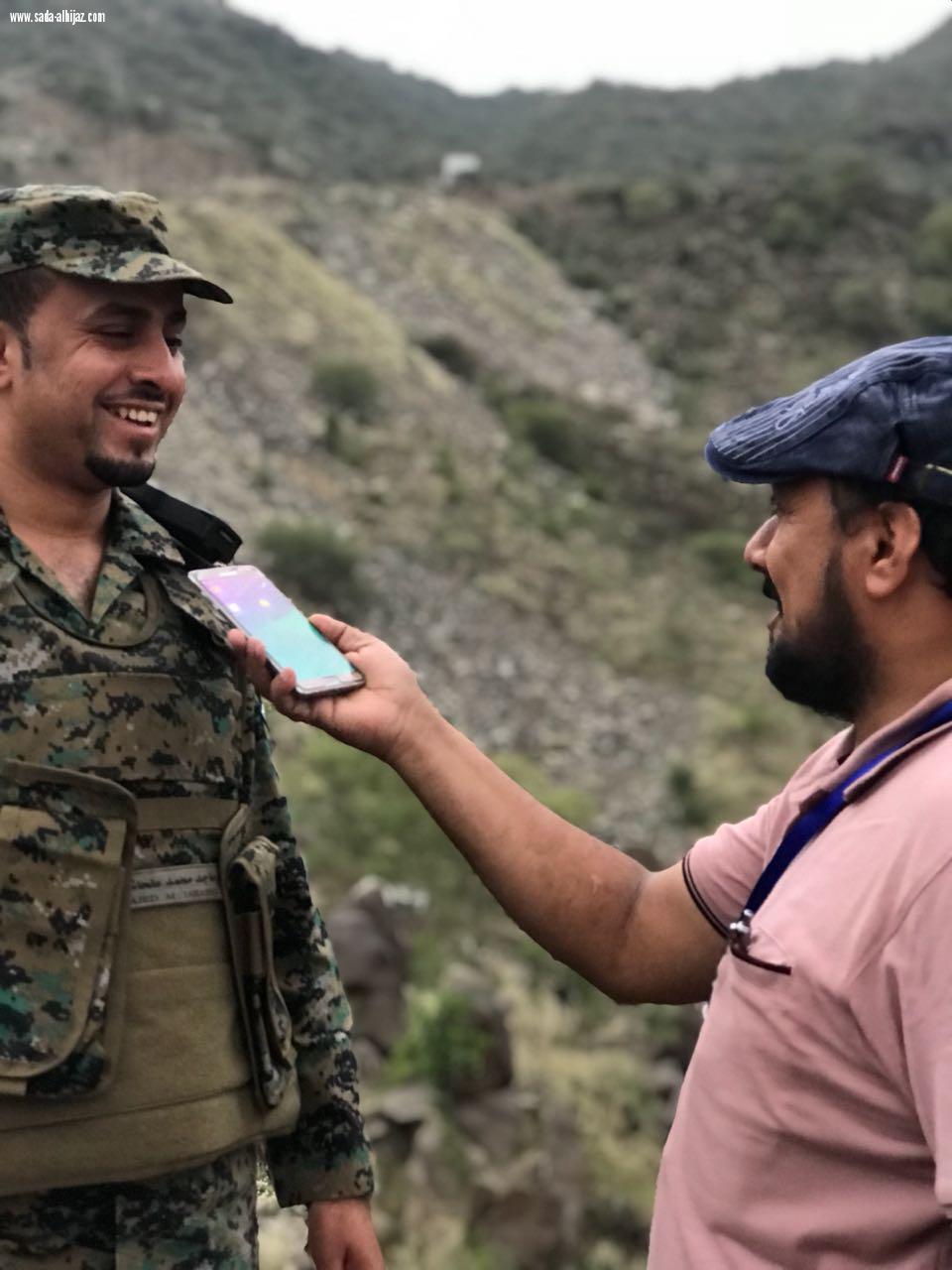 المركز الإعلامي بالحد الجنوبي ينظم زيارة إعلامية لقوات الأفواج بالداير