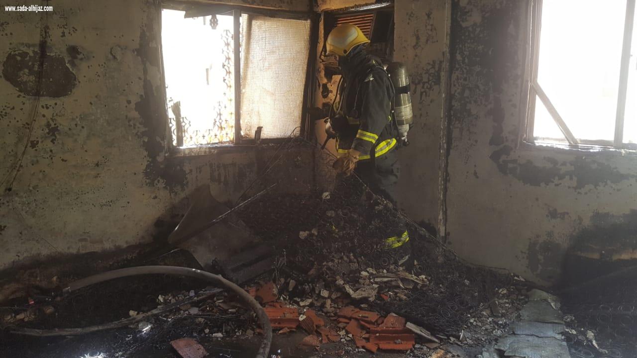نشوب حريق في احد الفنادق على شارع ابا ذر بالمدينة المنورة