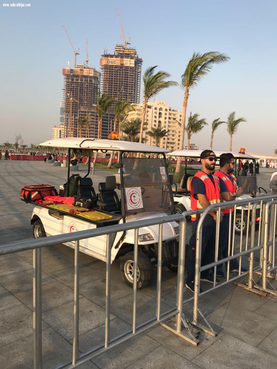 هيئة الهلال الأحمر  بمحافظة جدة تشارك بفعاليات الواجهة البحرية