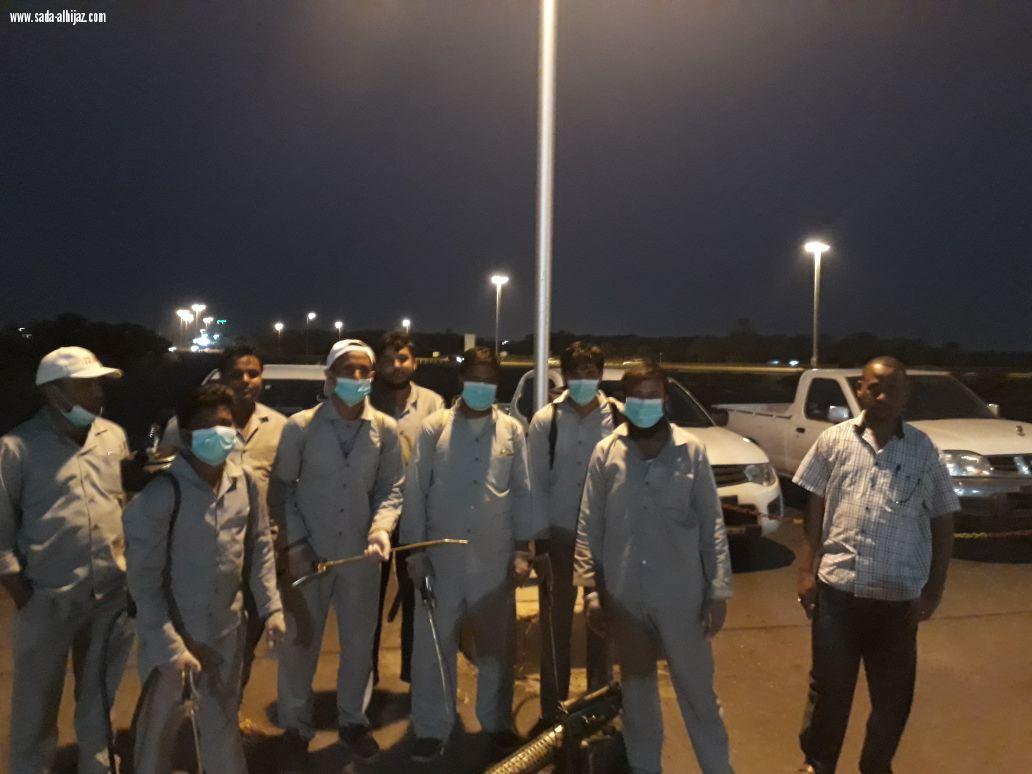 حملة رش وتعقيم تقنية البنات بالمدينة احترازًا لمنع انتقال عدوى 