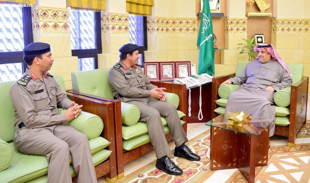وكيل إمارة منطقة الرياض يستقبل مدير الإدارة العامة للمرور ومدير مرور منطقة الرياض