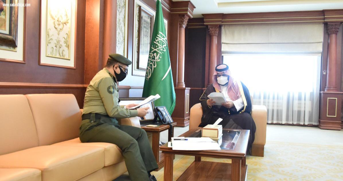 سمو نائب أمير منطقة جازان يستقبل مدير الجوازات بالمنطقة ..