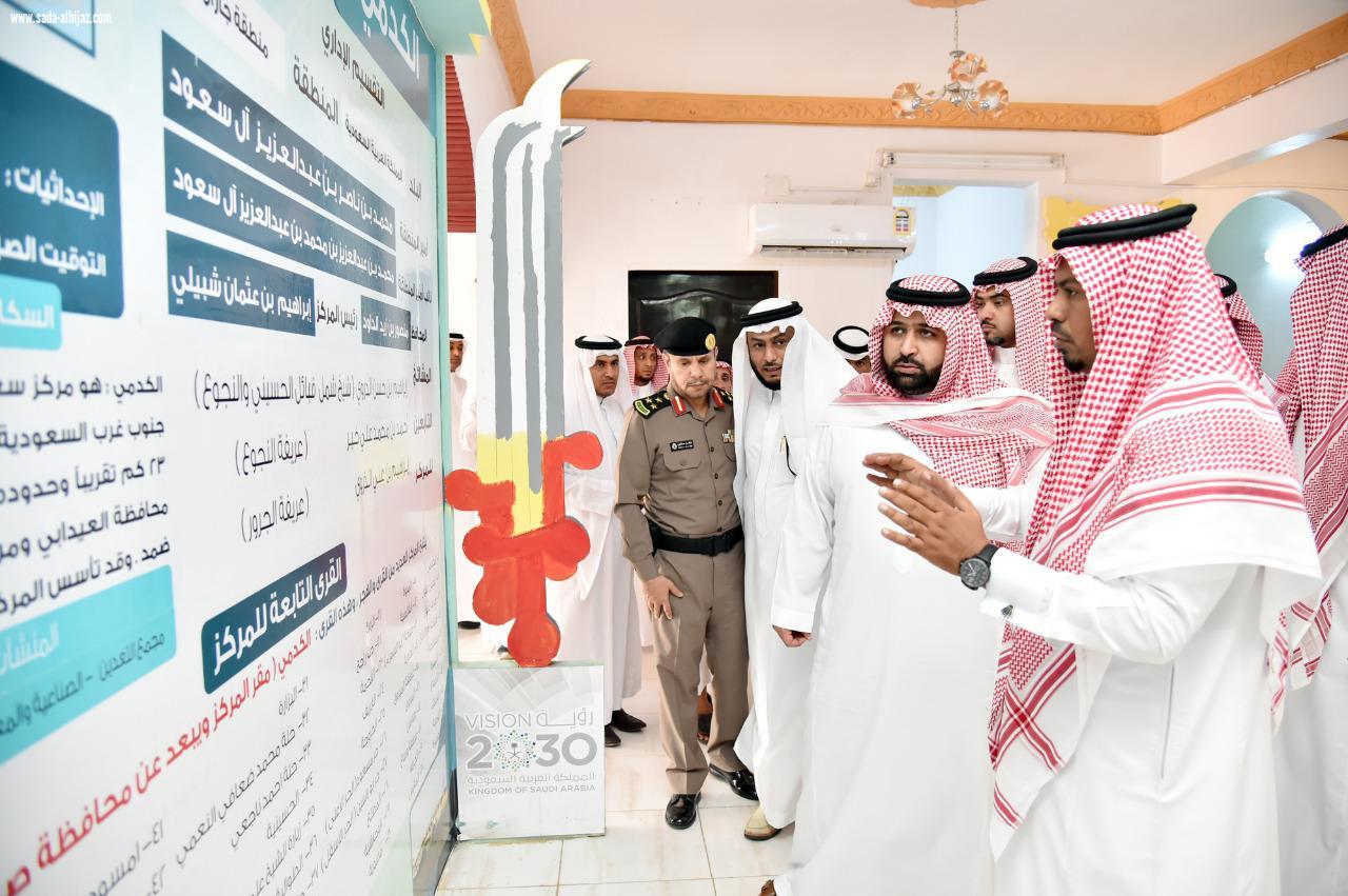 الأمير محمد بن عبدالعزيز يتفقد مراكز الكدمي ووساع والجوين ووادي رزان