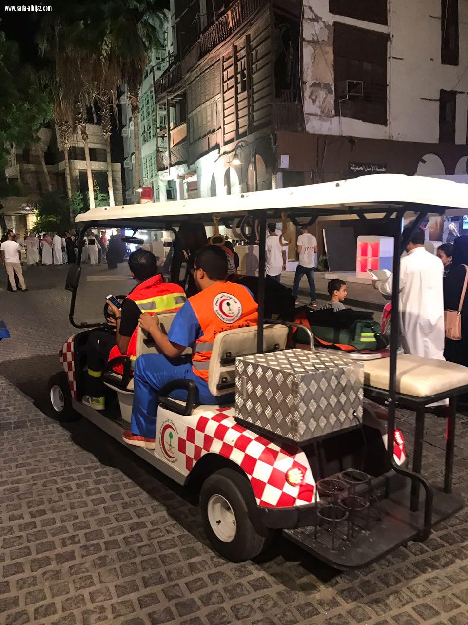 شاهد  20 حالة إسعافية يباشرها الهلال الأحمر في فعاليات مهرجان جدة التاريخية مسك