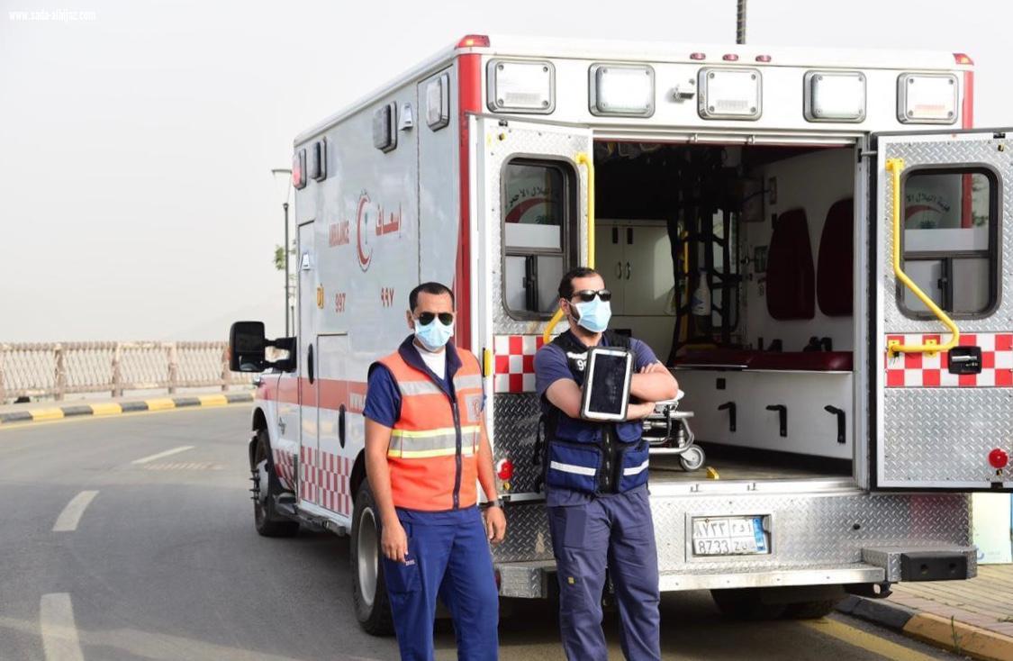 الهلال الاحمر السعودي بمنطقة الباحة يشارك في مبادرة  من أجل صحتنا