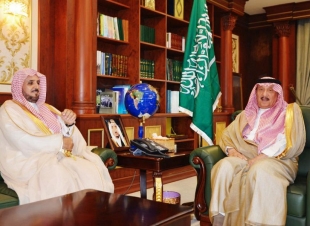 أمير منطقة جازان يستقبل رئيس فرع النيابة العامة المعين بالمنطقة