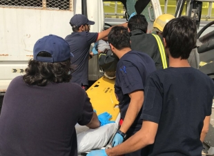 10 إصابات في حادث تصادم منها3 حالات احتجاز شرق جدة