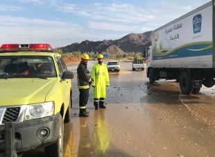 شهدت منطقة المدينة المنورة امطار متفرقة من متوسطة الى غزيرة.  