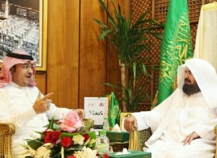 السديس يبحث تعاون شؤون الحرمين و فرع العمل بمنطقة مكة المكرمة 
