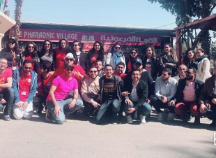 القرية الفرعونية تستضيف وفد شبابي من أبناء المصريين المقيمين بفرنسا