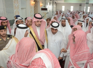 جموع المصلين بمركز بحر أبو سكينه تشيع شهيدي الواجب عسيري والربعي 