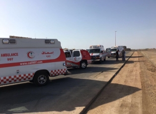 3 وفيات و4 إصابات في حدث انقلاب مروع على طريق جدة ينبع امام كبري القطار