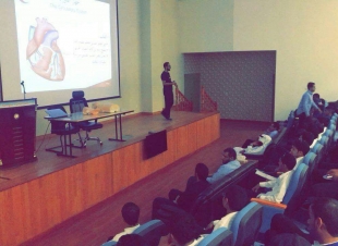 هلال الباحة يقيم محاضرة  الإسعافات الأولية بمقر الكلية التقنية