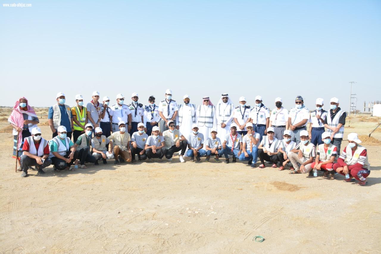 من ضمن مبادرة التشجير في محافظة الدرب بمنتزة السدر البري