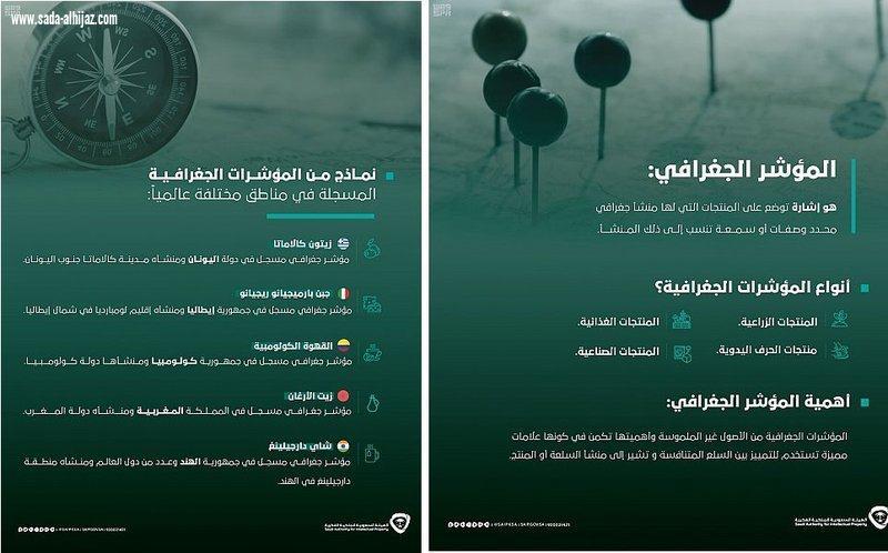 تمهيداً لتسجيلها الملكية الفكرية تحصر المؤشرات الجغرافية في المملكة